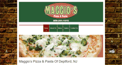 Desktop Screenshot of maggiospizzaandpasta.com